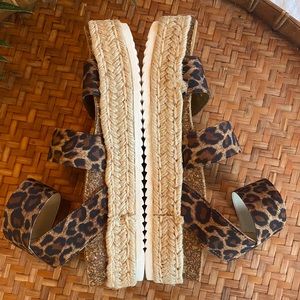 Steve Madden Cheetah Print Espadrilles Size 7